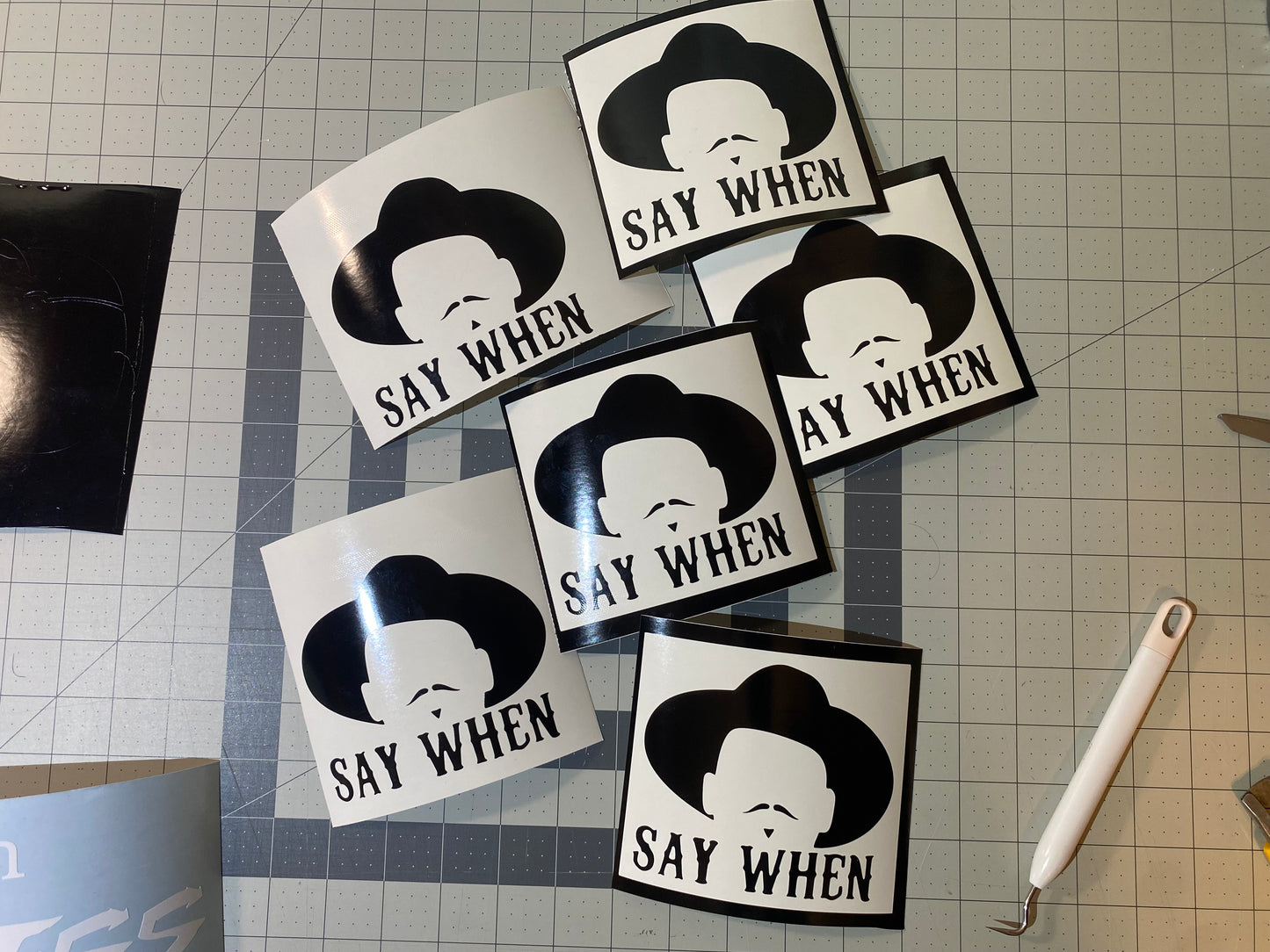 Doc “say when” decal