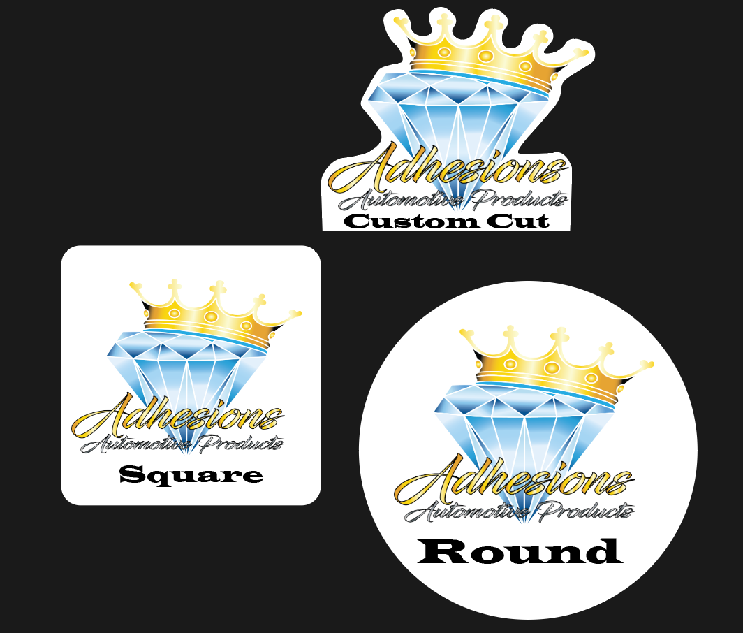 Custom Square & Rectangle Stickers – Adhesions