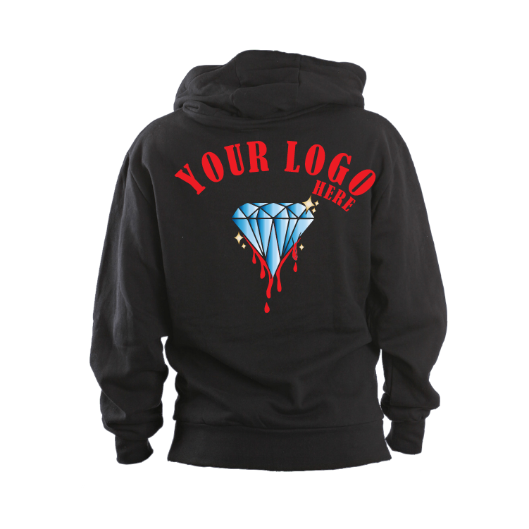 Graphic Hoodie Large Print