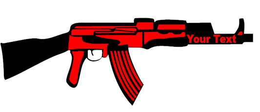 AK 47 customization decal XL.