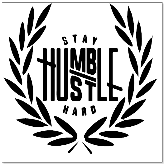 Hustle Hard' Sticker